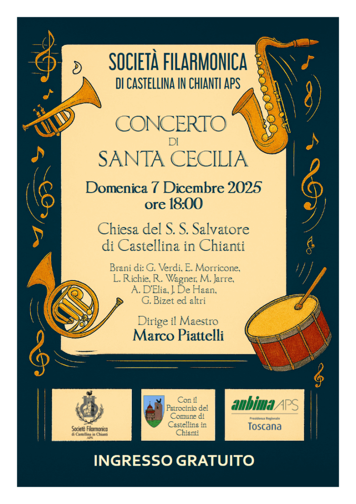 Volantino per il concerto di Santa Cecilia 2025